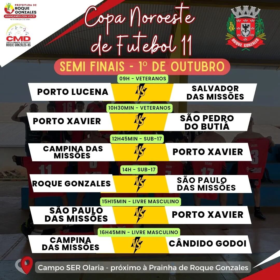 SEMIFINAL DA COPA NOROESTE DE FUTEBOL 11