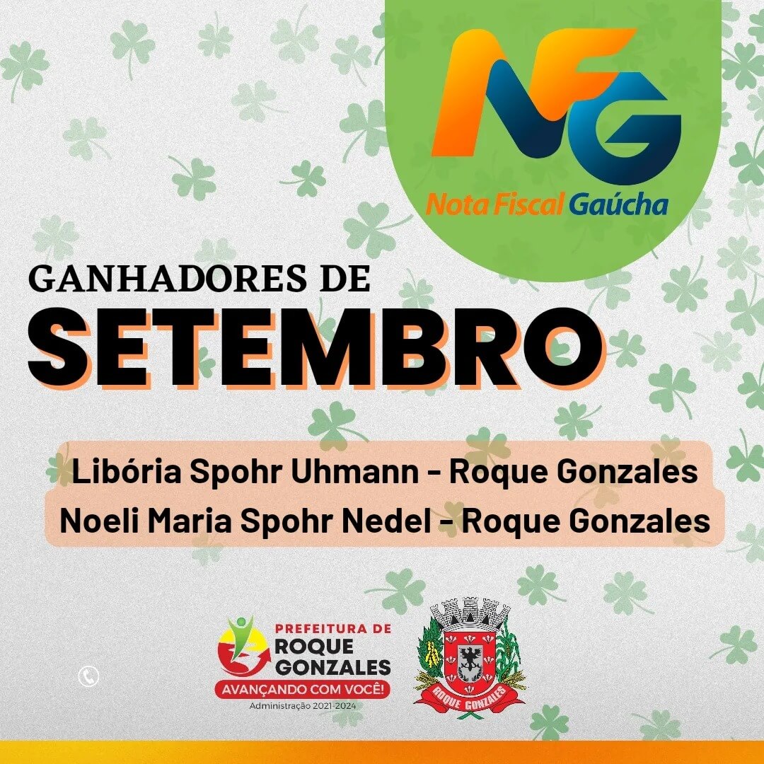 GANHADORES DA NFG DE ROQUE GONZALES