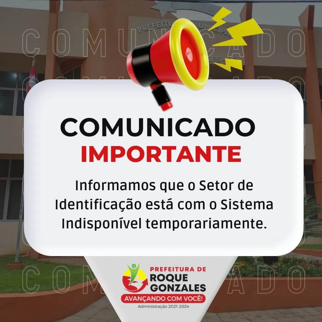 AVISO IMPORTANTE