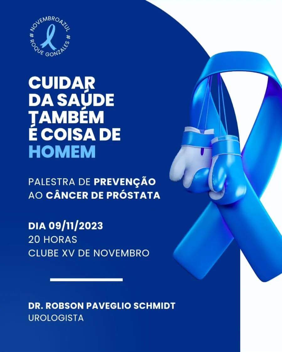 NOVEMBRO AZUL - CUIDAR DA SAÚDE É COISA DE HOMEM!