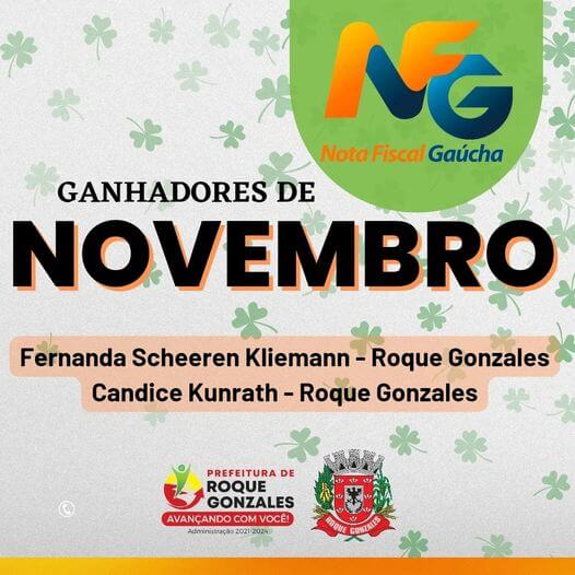 GANHADORES DA NFG DE ROQUE GONZALES