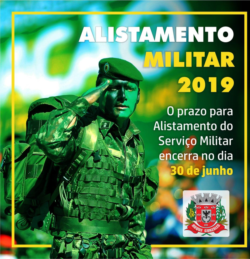 ALISTAMENTO MILITAR DEVE SER REALIZADO ATÉ DIA 30 DE JUNHO