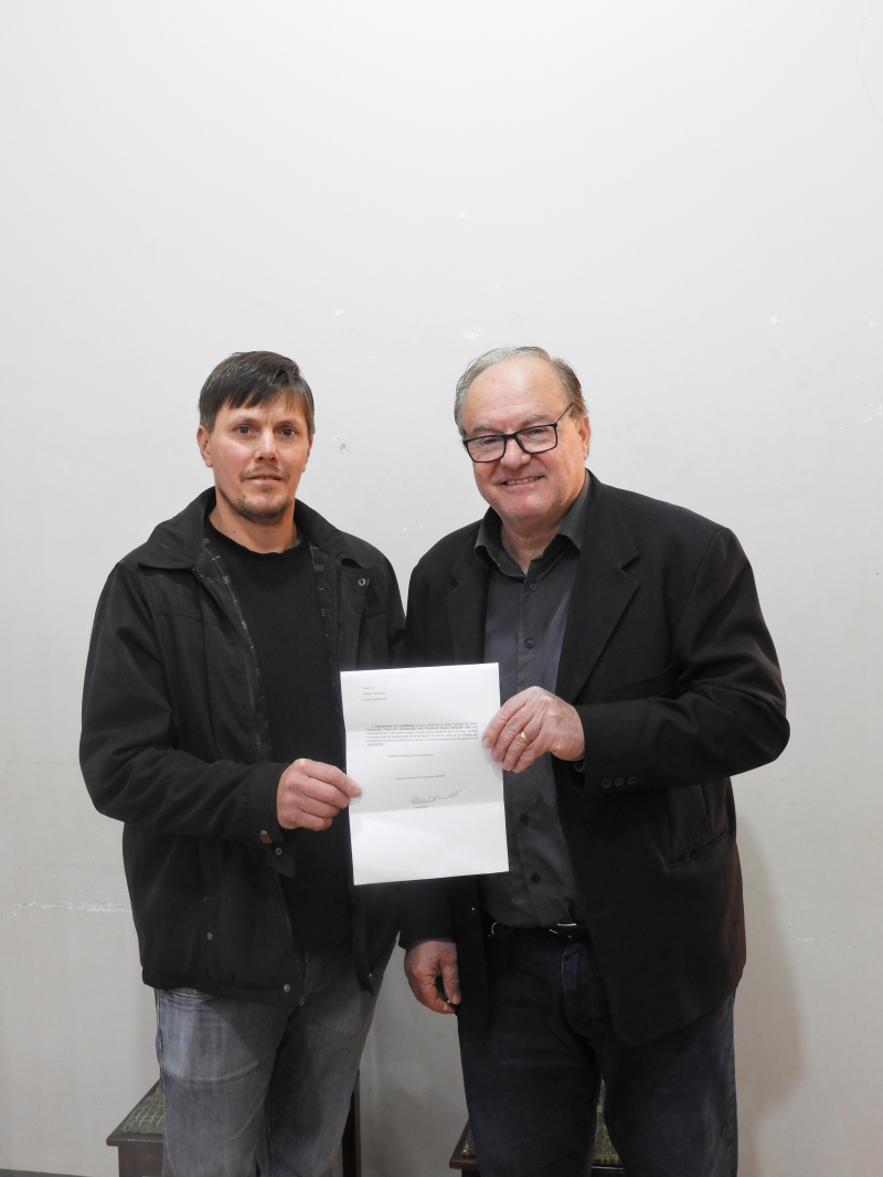 PREFEITO RECEBE CONVITE PARA FESTIVIDADES NA COMUNIDADE DONA OTÍLIA NORTE