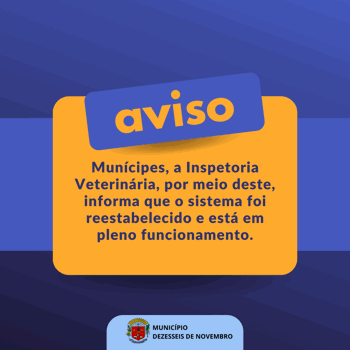 <p>Aviso&nbsp;</p>