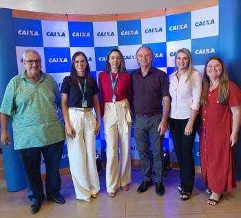 <p>Reuni&atilde;o de trabalho com a Caixa Econ&ocirc;mica Federal&nbsp;</p>