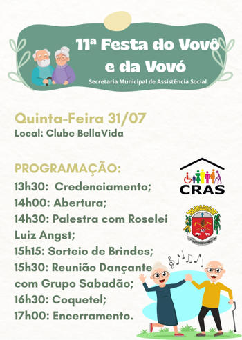 <p>Convite 11&deg; Festa do Vov&ocirc; e da Vov&oacute;&nbsp;</p>