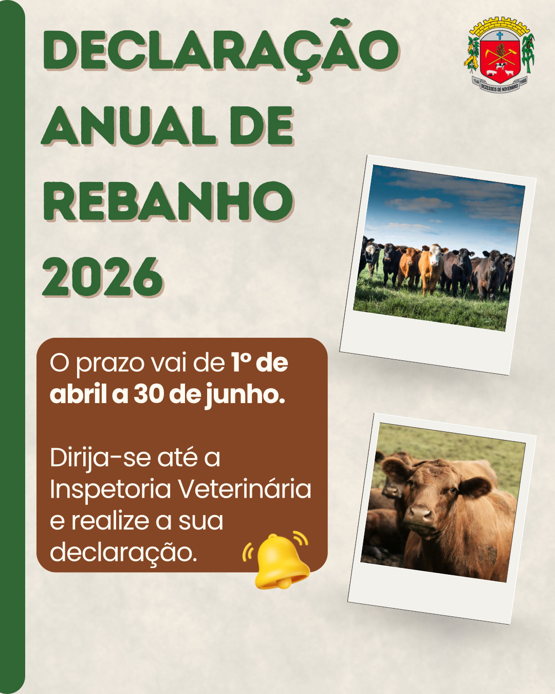 <p>DECLARAÇÃO ANUAL DE REBANHO</p>