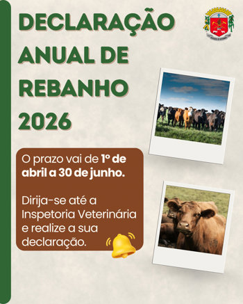 <p>DECLARAÇÃO ANUAL DE REBANHO</p>