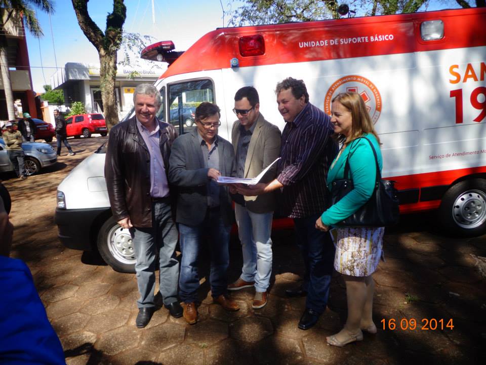 Ambulância da Samu é entregue para municípios da região