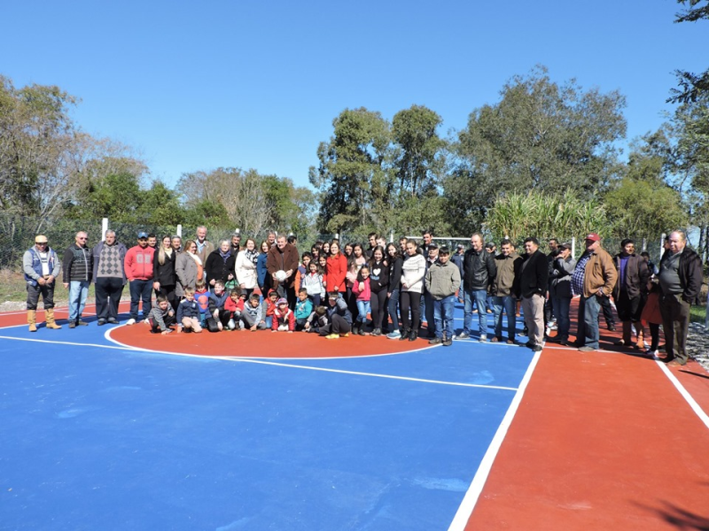 INAUGURAÇÃO DA QUADRA DE ESPORTES DA ESCOLA ARTHUR QUEIROZ