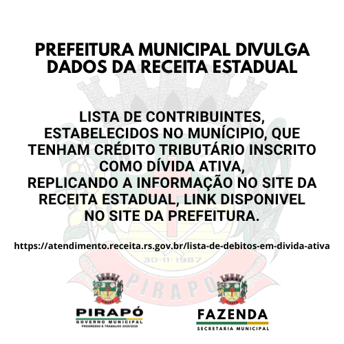 <p><span class="OYPEnA font-feature-liga-off font-feature-clig-off font-feature-calt-off text-decoration-none text-strikethrough-none">PREFEITURA MUNICIPAL DIVULGA DADOS DA RECEITA ESTADUAL</span></p>