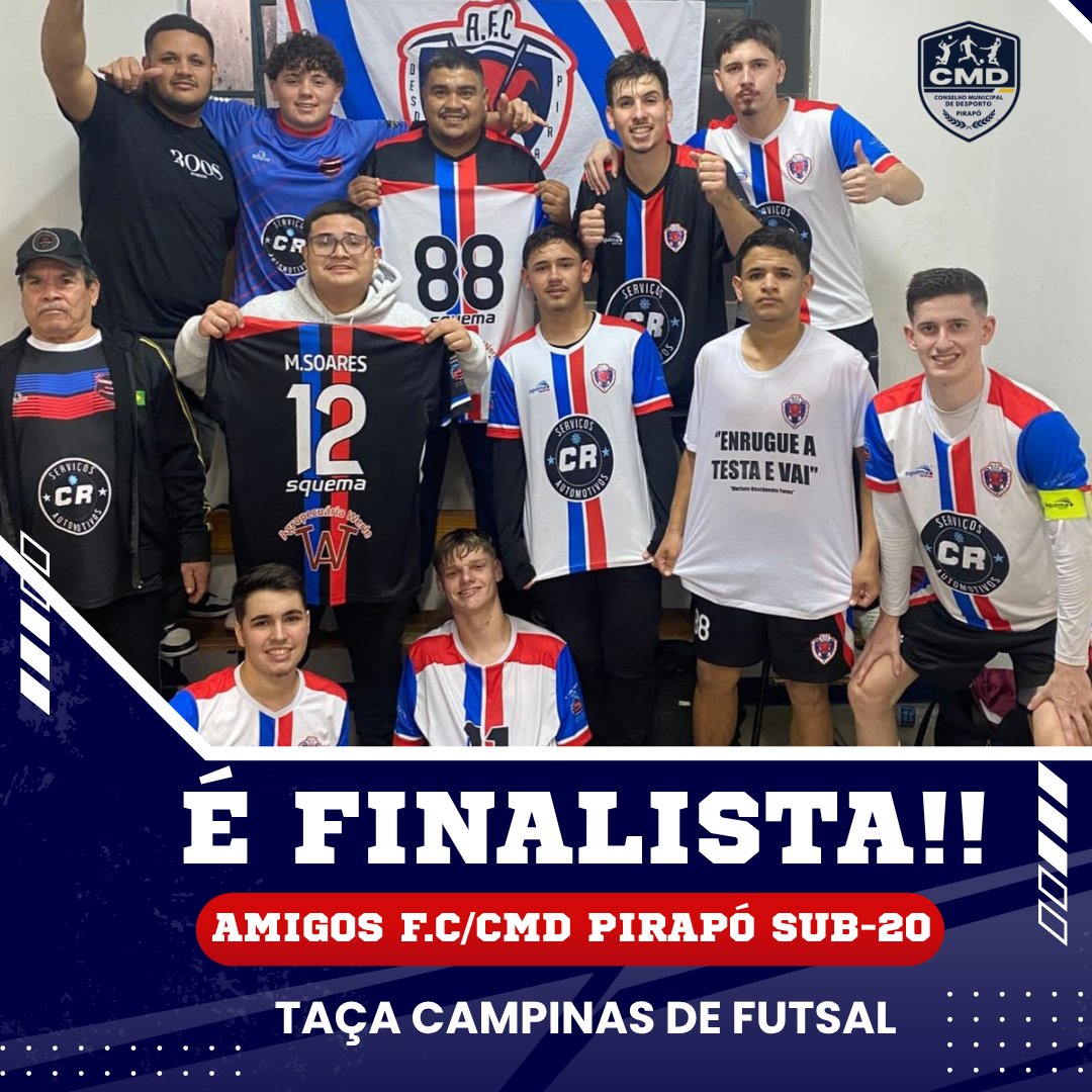 AMIGOS FC/ CMD PIRAP&Oacute; &Eacute; FINALISTA DA TA&Ccedil;A CAMPINAS DE FUTSAL