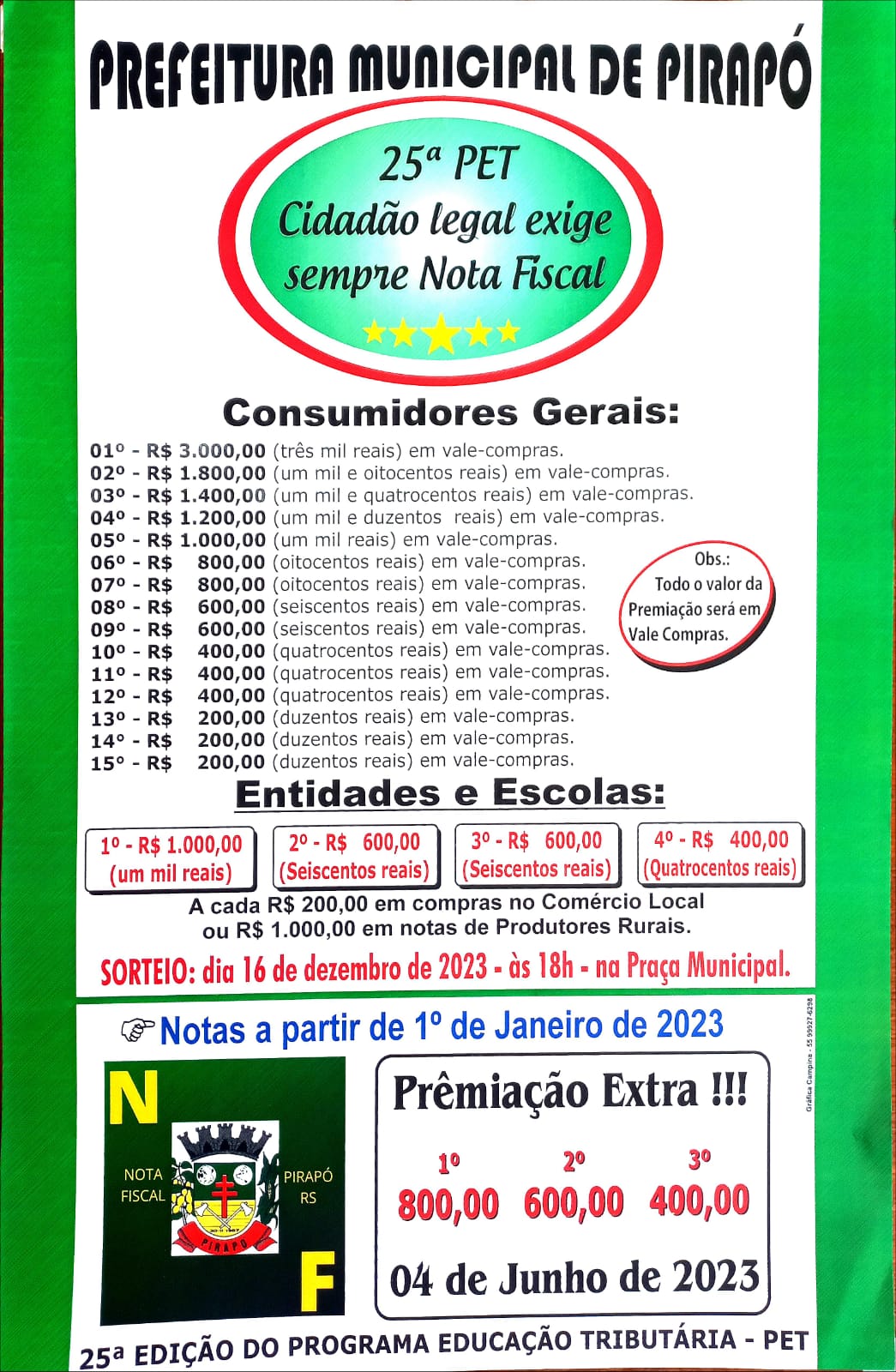 25º Edição do Programa Educação Tributária – PET 