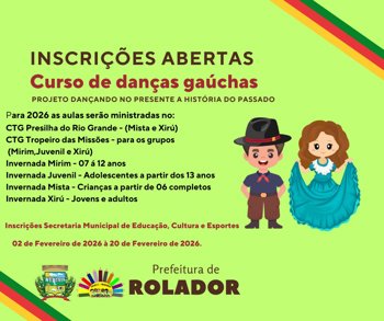 <p><strong>🔶EDITAL DE INSCRI&Ccedil;&Atilde;O N&ordm; 001/2026🔶</strong><br /><strong>💃🕺 PROJETO DAN&Ccedil;ANDO NO PRESENTE A HIST&Oacute;RIA DO PASSADO.🔶</strong><br /><br /></p>
