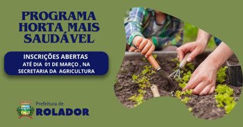 <p><strong>PROGRAMA HORTA MAIS SAUD&Aacute;VEL&nbsp;</strong></p>