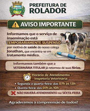 <p><strong>🔔Servi&ccedil;o de insemina&ccedil;&atilde;o est&aacute; temporariamente suspenso</strong></p>