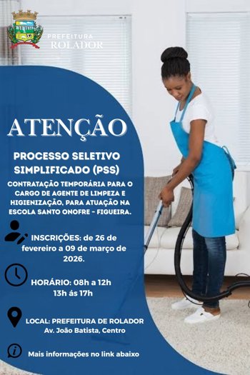 <p><strong>AVISO DE ABERTURA &ndash; PSS PARA CONTRATA&Ccedil;&Atilde;O TEMPOR&Aacute;RIA DE AGENTE DE LIMPEZA E HIGIENIZA&Ccedil;&Atilde;O &ndash; EMEF SANTO ONOFRE</strong></p>