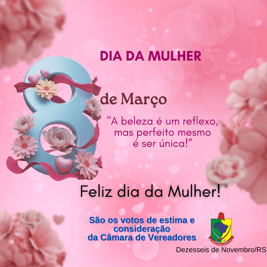 MENSAGEM DIA INTERNACIONAL DA MULHER