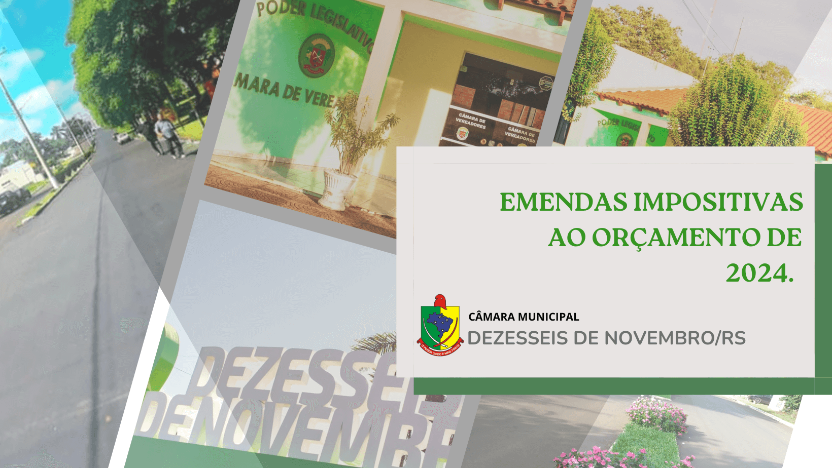 EMENDAS IMPOSITIVAS AO ORÇAMENTO DE 2024