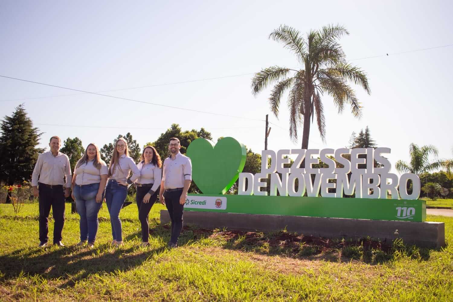 DEZESSEIS DE NOVEMBRO GANHA LETREIRO DA SICREDI UNIAO RS/ES