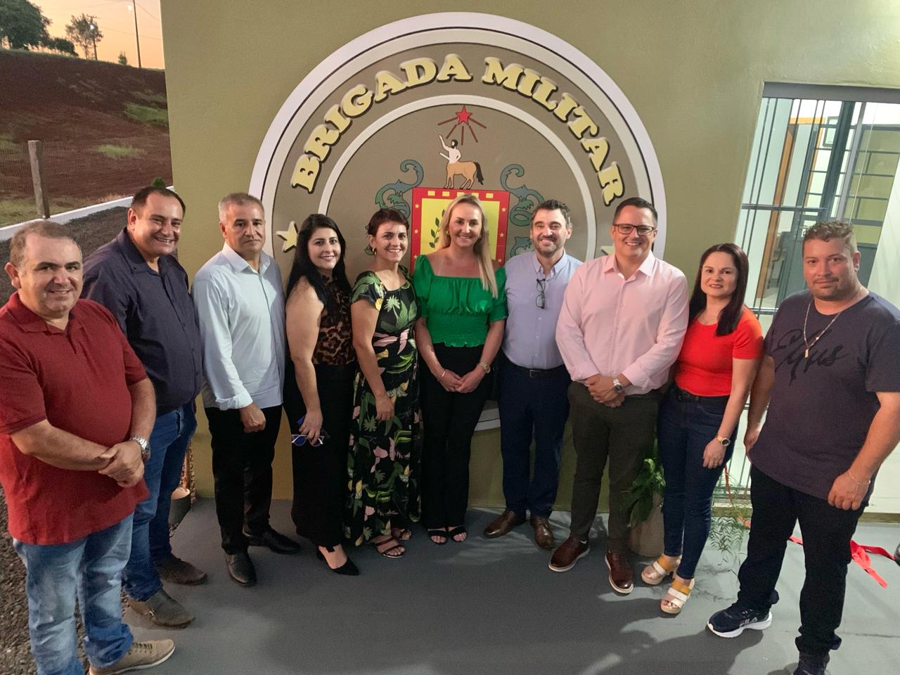 INAUGURAÇÃO DO PRÉDIO DA BRIGADA MILITAR - ÊXITO DAS EMENDAS IMPOSITIVAS 