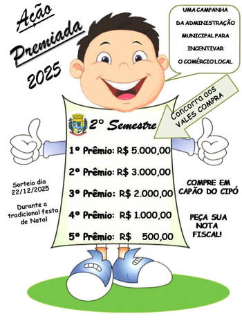 <p><strong>A&Ccedil;&Atilde;O PREMIADA - 2&deg; SEMESTRE DE 2025</strong></p>