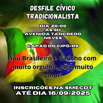 <p>DESFILE C&Iacute;VICO TRADICIONALISTA&nbsp;</p>