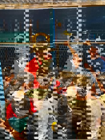 <p>Entardecer Natalino da Escola J&uacute;lio Biasi</p>