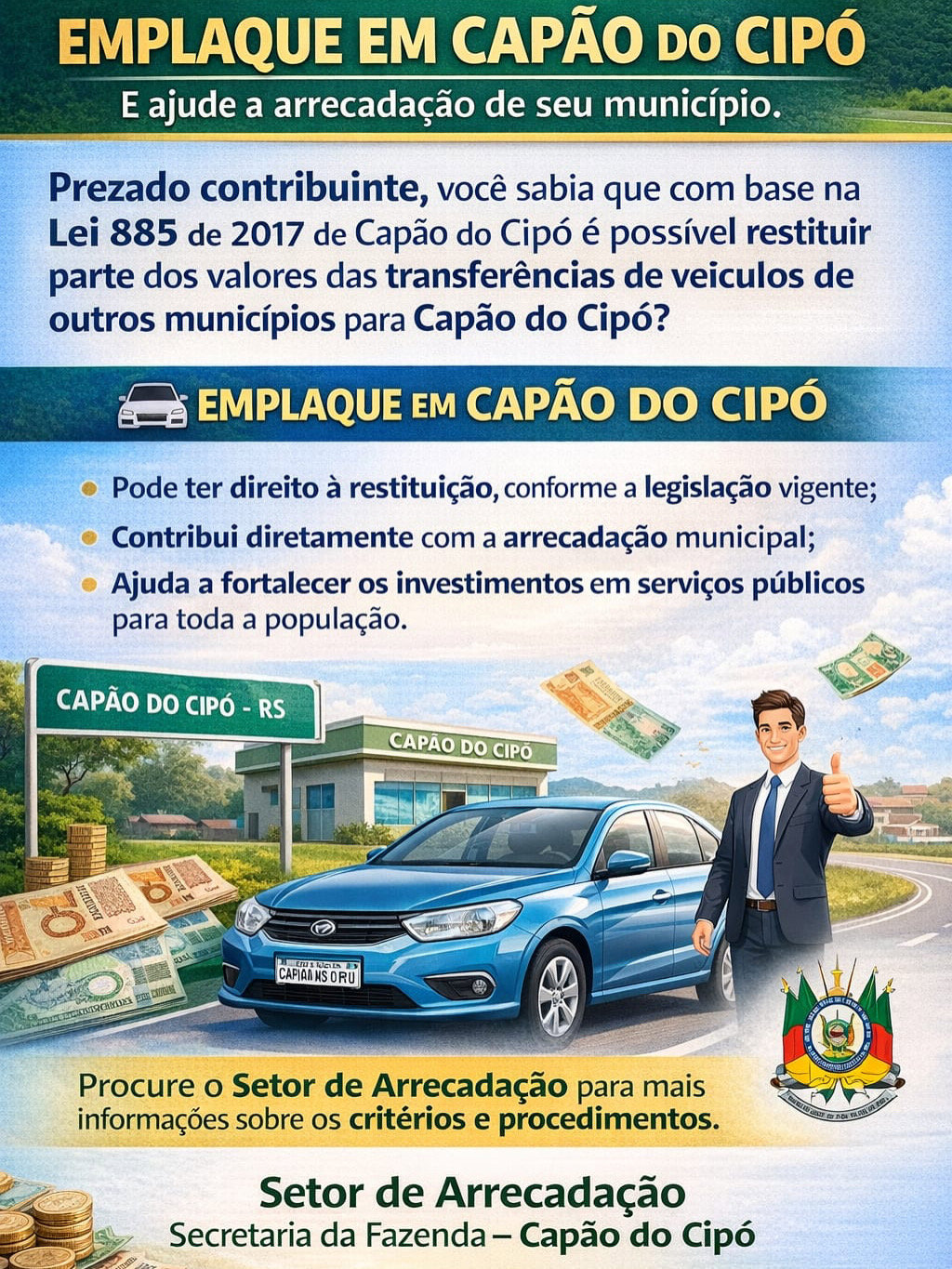 <p>Emplaque em Capão Do Cipó </p>