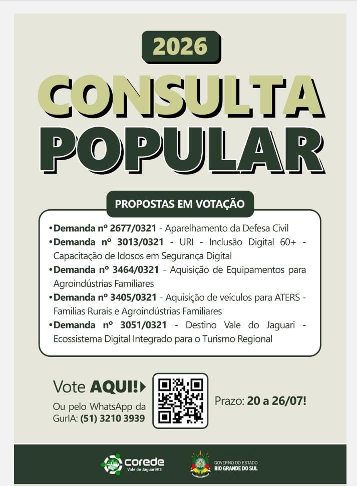 VOTE! CONSULTA POPULAR 2026