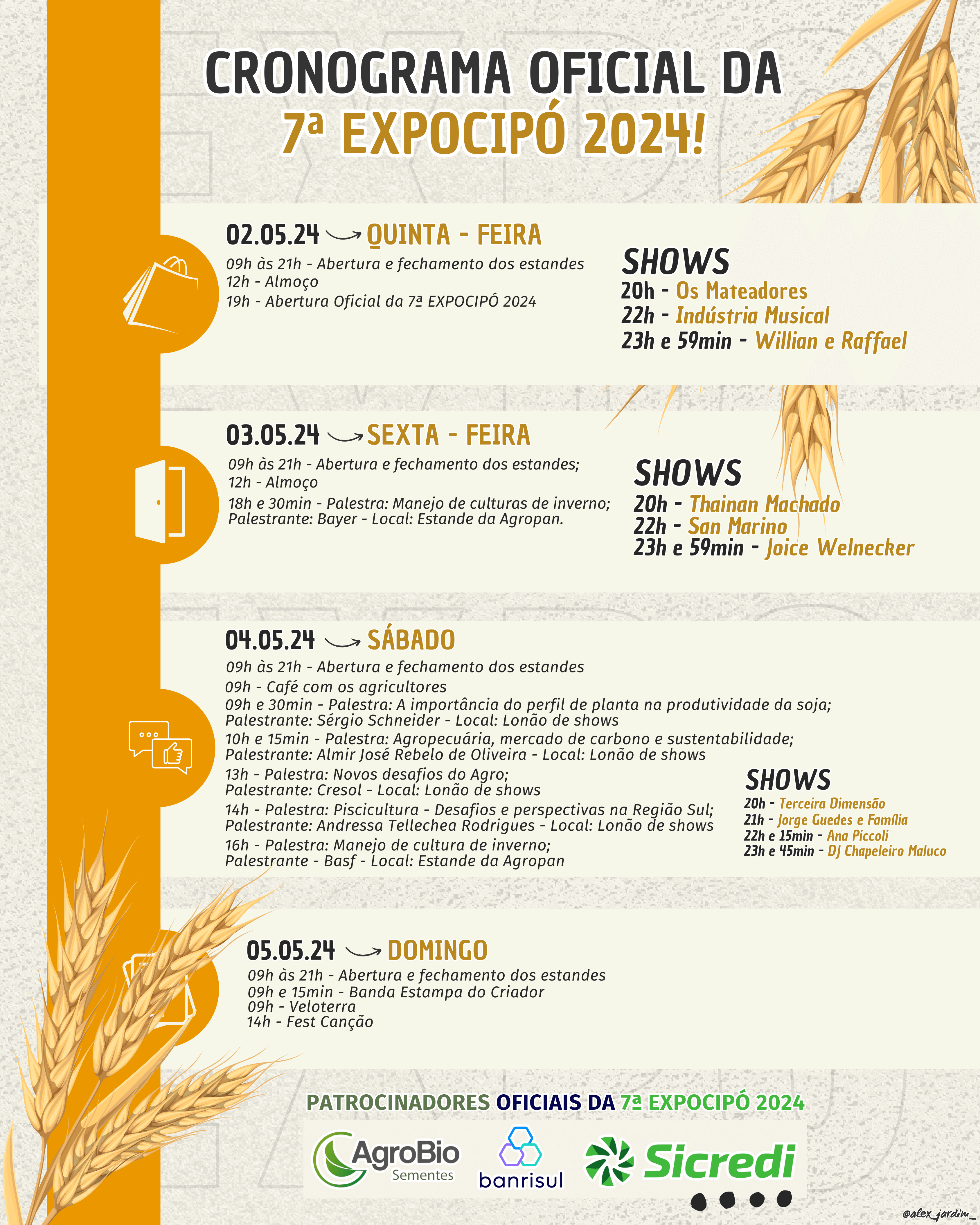 <p>PROGRAMA&Ccedil;&Atilde;O DA 7&ordf; EXPOCIP&Oacute;</p>