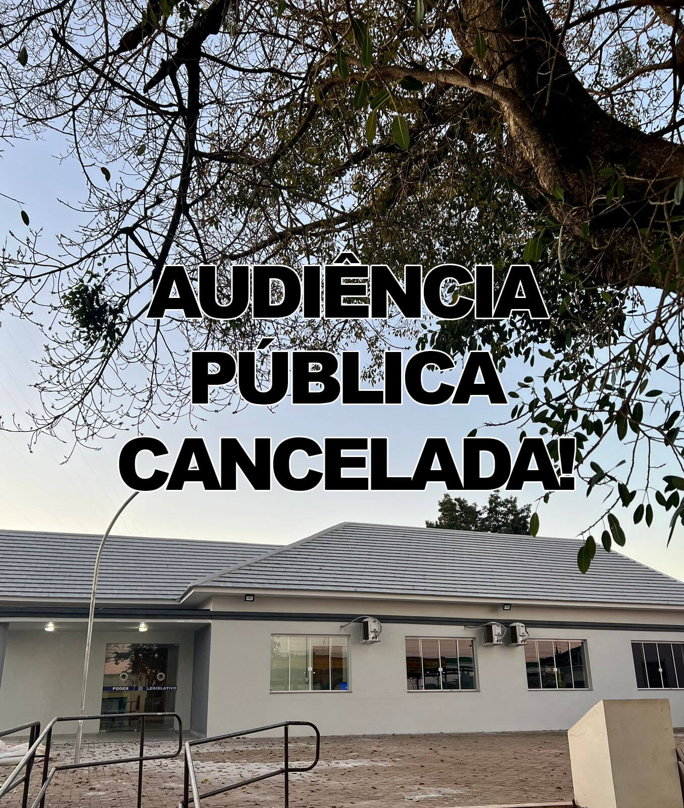 Audiência Pública do dia 28/08 é cancelada!