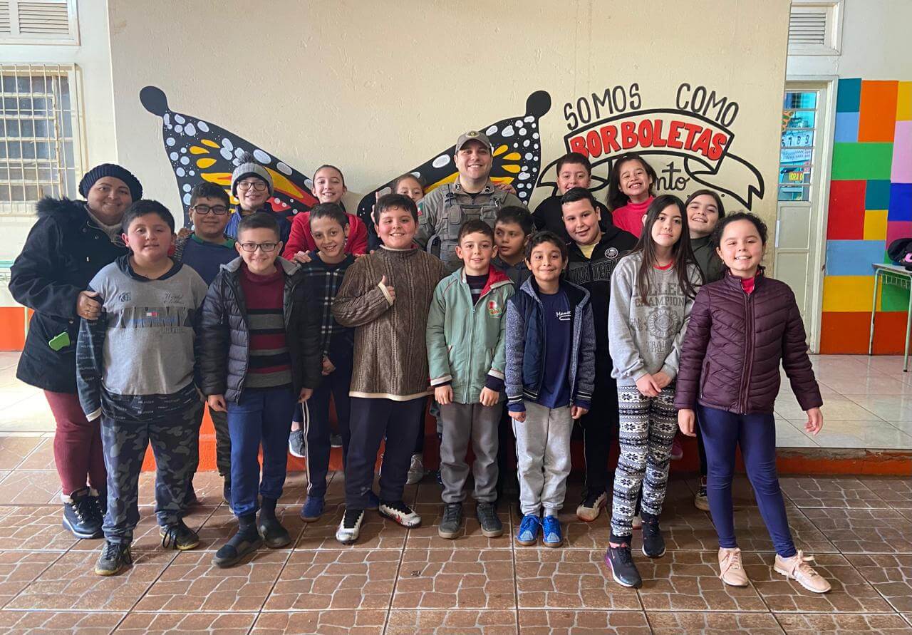 <p>Aulas do Proerd abrangem 420 alunos em S&atilde;o Luiz Gonzaga</p>