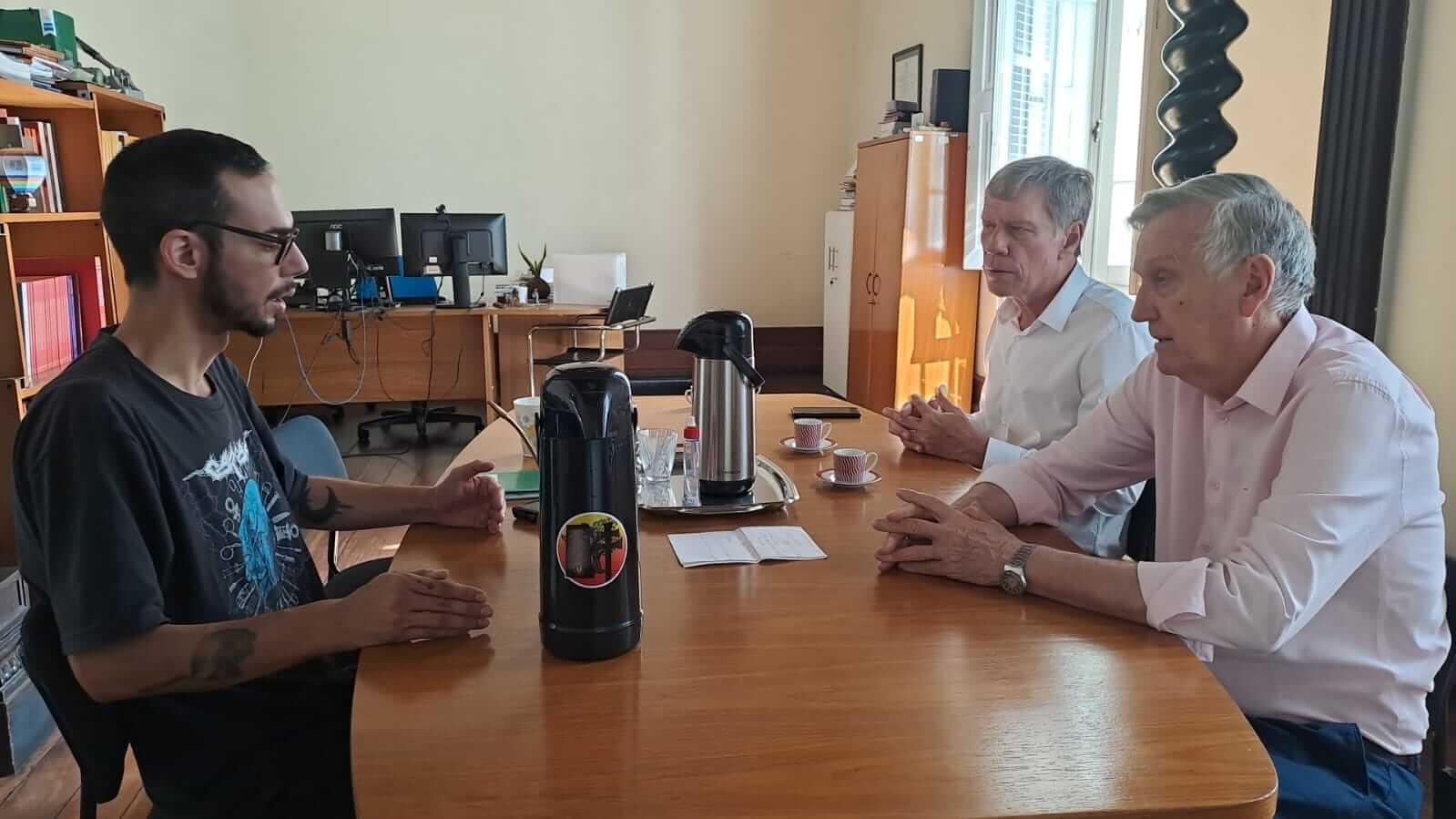 <p>Sidney Brondani e Piti Werle solicitam maior agilidade ao Iphan</p>