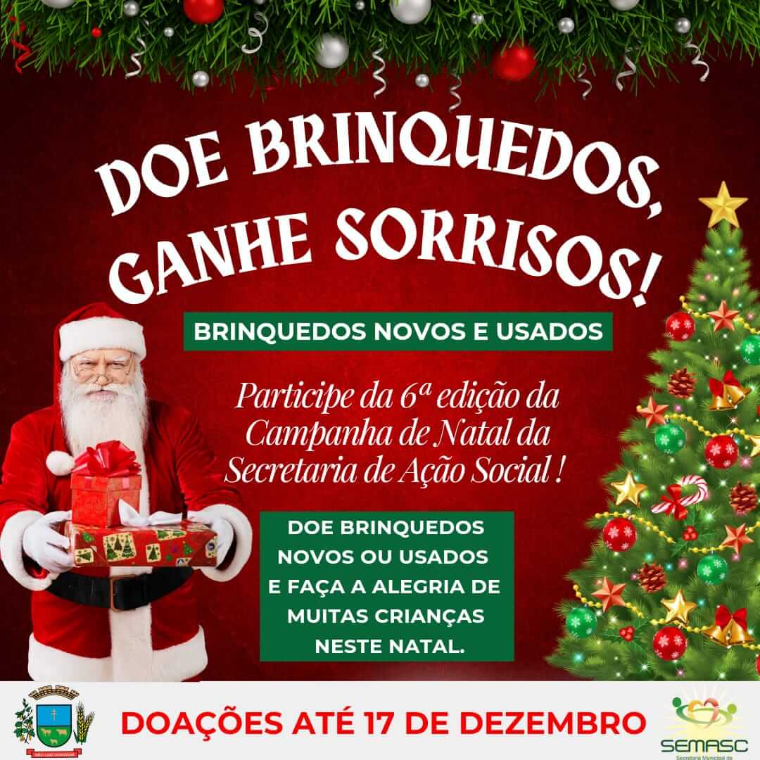 <p><strong>Secretaria de A&ccedil;&atilde;o Social promove campanha natalina</strong></p>