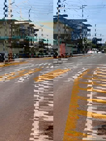 <p>Tr&acirc;nsito normalizado ap&oacute;s implanta&ccedil;&atilde;o de redutor de velocidade</p>