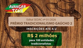 <p><strong>Sedac abre inscri&ccedil;&otilde;es para a segunda edi&ccedil;&atilde;o do Pr&ecirc;mio Tradicionalismo Ga&uacute;cho</strong></p>