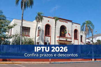 <p><strong>Prefeitura de S&atilde;o Luiz Gonzaga inicia o calend&aacute;rio do IPTU 2026</strong></p>
