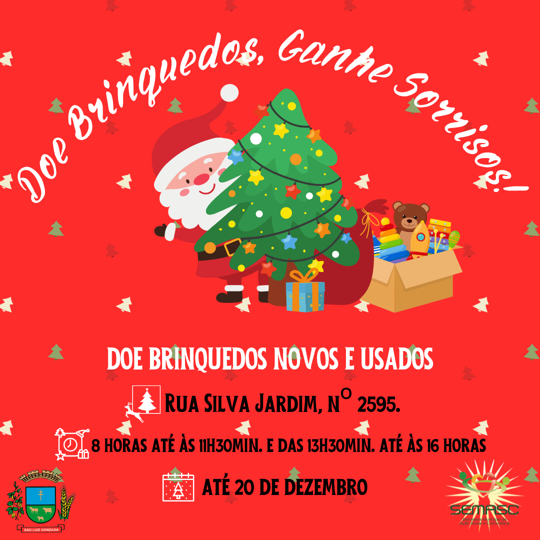 SEMASC promove a 4ª edição da campanha “Doe brinquedos, ganhe sorrisos”