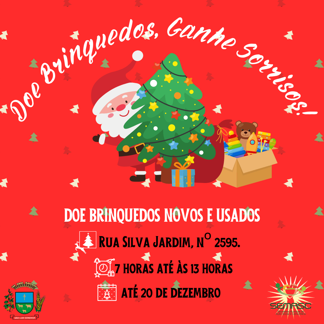 Período de arrecadação da campanha “Doe brinquedos, ganhe sorrisos” encerra nesta terça-feira