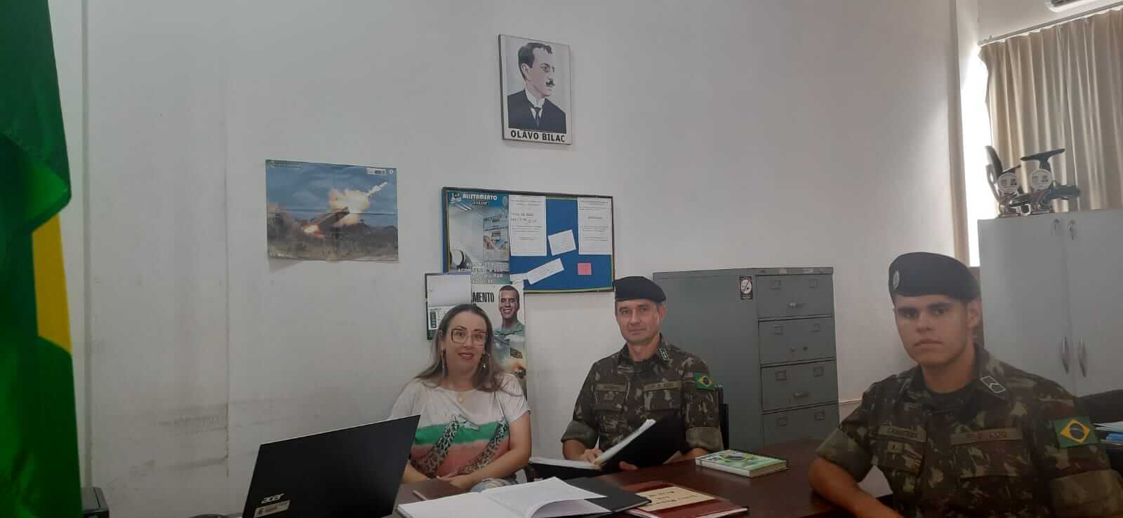 POSTO DE RECRUTAMENTO E MOBILIZAÇÃO DE SANTIAGO REALIZA VISITA DE ORIENTAÇÃO  TÉCNICA  NA  JUNTA DE SERVIÇO MILITAR