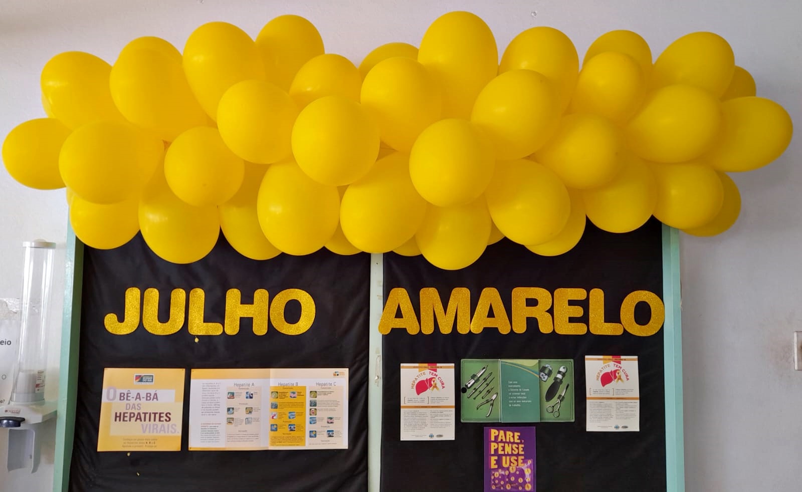Materno Infantil recebe decoração alusiva ao Julho Amarelo