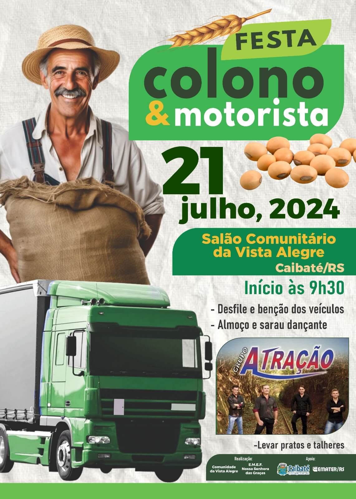 <p>COMUNIDADE DA VISTA ALEGRE SE PROGRAMA PARA GRANDE FESTA DO COLONO E MOTORISTA 2024</p>