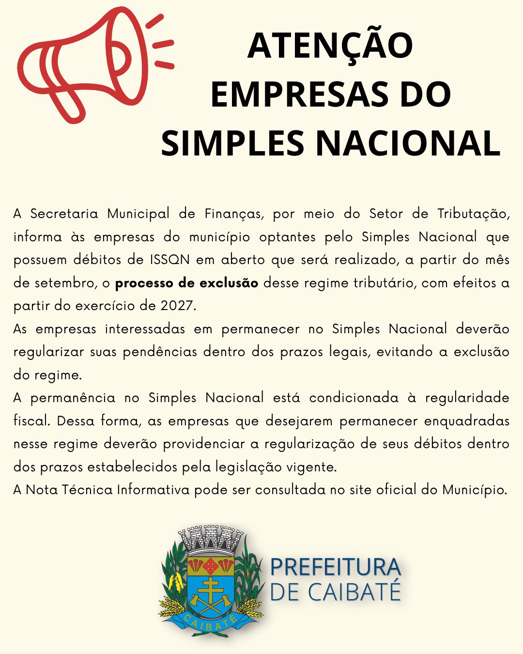 Nota Técnica Informativa nº 01/2026