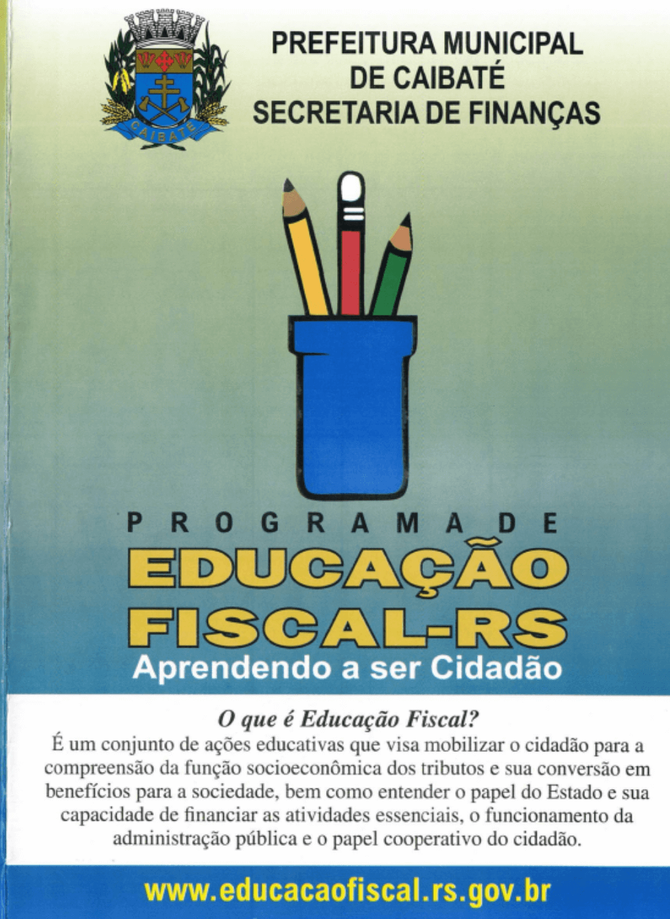 PROGRAMA ESTADUAL DE EDUCAÇÃO FISCAL LANÇA NOVO SITE