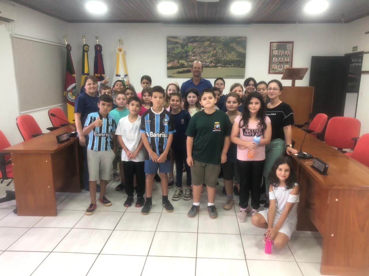 Visita da 4º serie da Escola Municipal Frei Caneca 