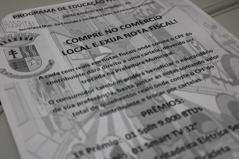 Educação Fiscal 2020: sorteio será realizado no dia 23 de dezembro