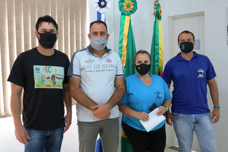 Prefeito Felisberto Ferreira recebe visita da nova coordenação do Conselho Tutelar 