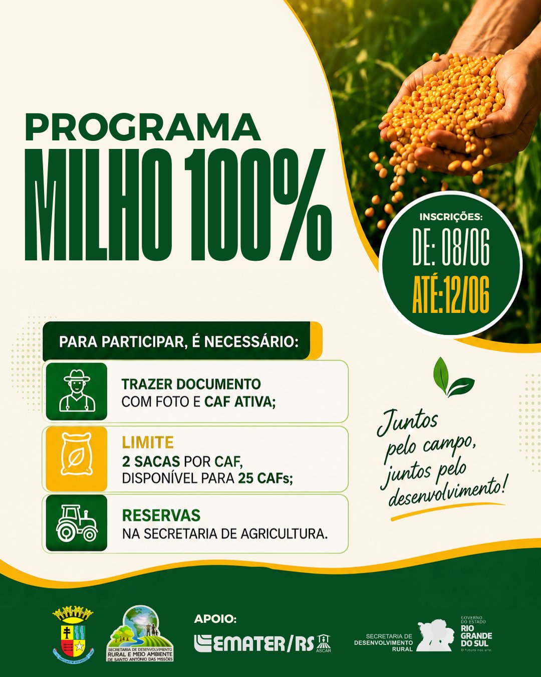 <strong>PROGRAMA MILHO 100%</strong>