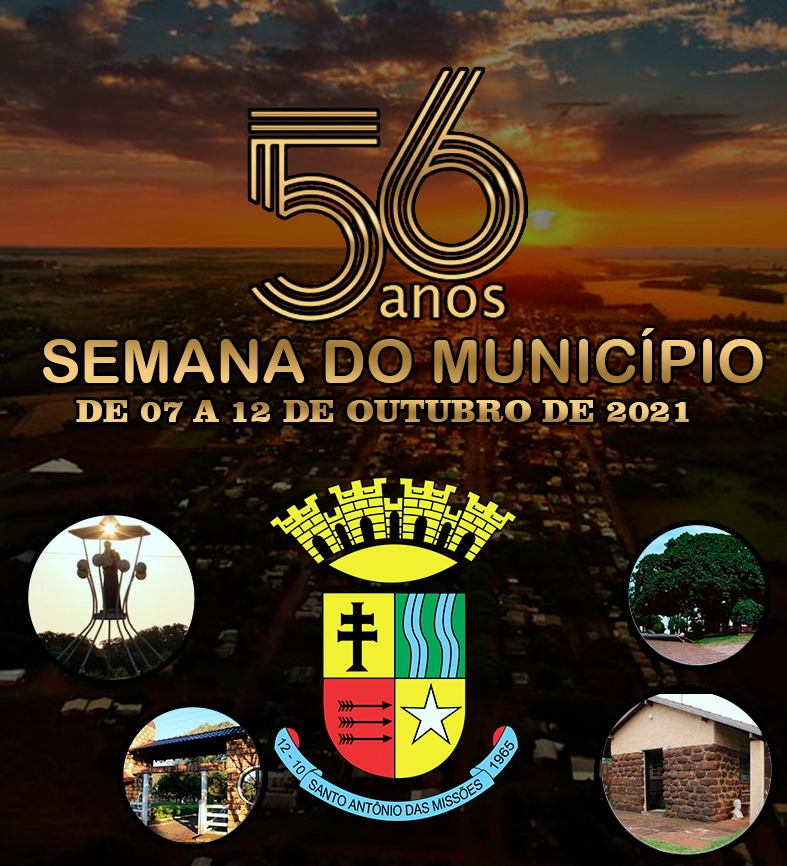 Confira a programação da Semana do Município 2021 em Santo Antônio das Missões